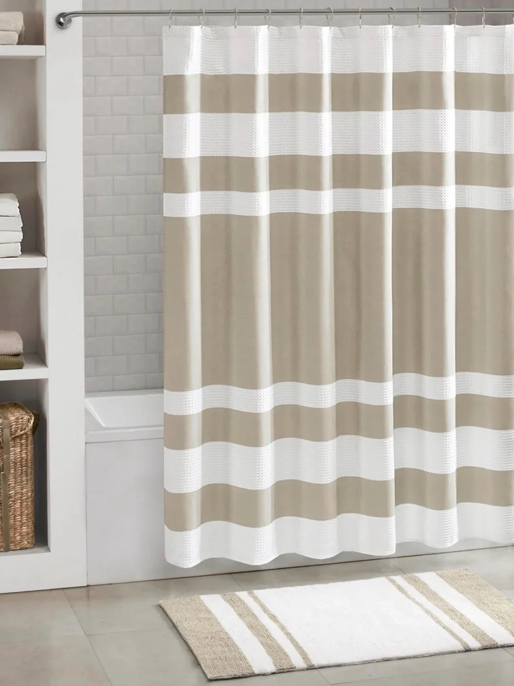 Madison Park Spa Waffle Shower Curtain